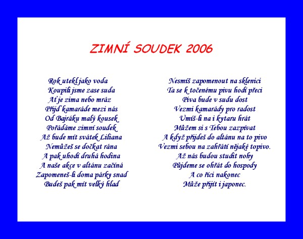 ZIMNÍ SOUDEK